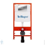 Инсталляция BelBagno + кнопка смыва, хром глянцевый BB026/BB071CR