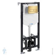 Инсталляция для унитаза WasserKRAFT с клавишей смыва, цвет: золото матовое 10TLT.010.ME.MG03