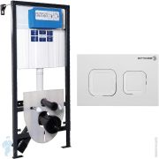Инсталляция BETTOSERB Sava Fix Slim + клавиша смыва SMART белый глянец SET40006470