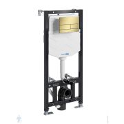 Инсталляция для унитаза WasserKRAFT Aller с клавишей смыва, золото матовое 10TLT.010.ME.MG04