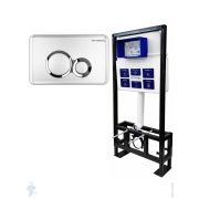 Инсталляция BETTOSERB Sava Free Standing+клавиша смыва TDUO хром матовый/хром глянец SFS40006463