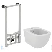 Инсталляция Ideal Standard ProSys + Биде TESI матовое с отверстием под смеситель/переливом D3868V1
