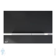 Кнопка для бачка-инсталляции ALCAPLAST STRIPE-GL1204 стеклянная, черная