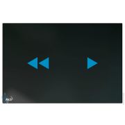Кнопка управления ALCAPLAST NIGHT LIGHT-2 бесконтактная для инсталляции с подсветкой, стекло-черный