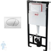 Инсталляция для унитаза ALCAPLAST AM101/1120 3 в 1 с бачком, с клавишей хром M71 AM101/1120-3:1 RU M71-0001