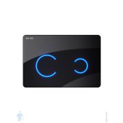 Клавиша для инсталляции AM.PM Touchless Pro сенсорная, стекло, цвет: черный глянец I0450B38
