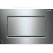 GEBERIT Sigma30 Клавиша смыва, одинарный смыв, хром глянцевый/декор хром структурный 115.893.KY.1
