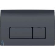 GEBERIT Delta 50 клавиша смыва, двойной смыв, черный RAL 9005 115.119.DW.1