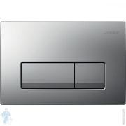 GEBERIT Delta 50 клавиша смыва, двойной смыв, матовый хром 115.119.46.1