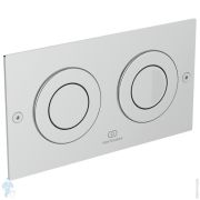 Клавиша смыва для инсталляций Ideal Standard SEPTA PRO P2 пневматическая, двойной смыв, хром R0134MY