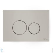 Клавиша смыва двойная VITRA Origin корпус из закаленного стекла, цвет светло-серый 740-1602