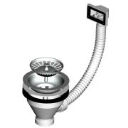 Hansgrohe Exafill Plus Внешняя часть излива на ванну с набором для слива и перелива хром 58128000
