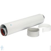 Труба коаксиальная STOUT DN60/100 500 мм, уплотнения и хомут в комплекте SCA-6010-000500