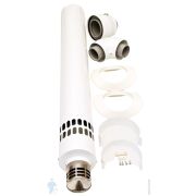 Дымоход коаксиальный для котла D80/125 - 1000мм гориз. монтаж, комплект, арт.3318090