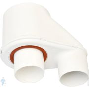Адаптер D80 - D80/125 для вертикального дымохода, AL/PPS, арт.3318089