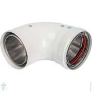Элемент дымохода отвод 90° п/м D80/100 утепленный STOUT SCA-0080-800090