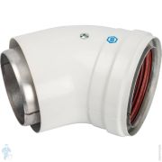 Элемент дымохода отвод 45° п/м D80/100 утепленный STOUT SCA-0080-800045