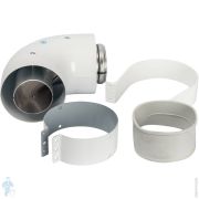 Адаптер для котла угловой 90° коакс. STOUT DN60/100,совместим с Vaillant,ProthermNEW SCA-6010-230190