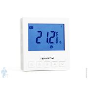 Термостат Бастион TEPLOCOM TS-Prog-220/3A большой LCD дисплей, программируемый, комнатный проводной