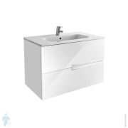 Пенал Caprigo Милано напольный 400х1700х350 левый, 2 двери nero lucido 14352L-020