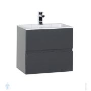 Тумба для раковины Aquanet Алвита 70 (690х531х445) подвесная, 2 ящика, серый антрацит 183992