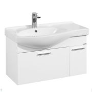 Тумба под раковину AQUATON Инди 80 1A188401ND010 795x436x373 подвесная, 1 ящик, 1 дверца, белый глянец