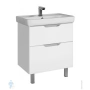 Умывальник мебельный BelBagno (1200х450х155) искусственный мрамор, белый BB1200/450-LV-MR-PR