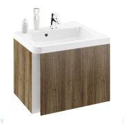 Тумба под умывальник RAVAK SD 10° 550 R (550х500х485) тёмный орех, правая угловая