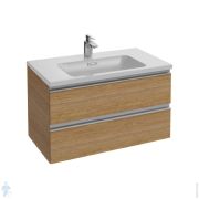 Раковина Aquaton Беверли 100 1WH302502 1000x480x180, перелив, отверстие под смеситель, белый фарфор
