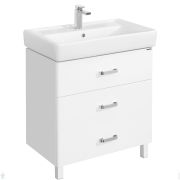 Тумба под раковину AQUATON Америна 80 М 1A169101AM010 760x442x688 напольная, 3 ящика, белый глянец