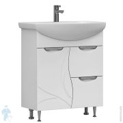 Раковина Aquaton Лондри 105 1A72223KLH010 1050x500x150 д/стир.маш., литой мрамор, чаша справа, белая