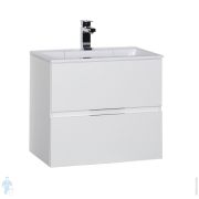 Тумба под умывальник Aquanet Алвита 60 (590х531х445) подвесная, 2 ящика, белая 184301