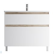 %.Тумба под раковину AM.PM X-Joy (1000х850х450) напольная, 2 ящика, белый глянец M85AFSX1002WG