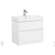 Тумба с раковиной Aquanet Бруклин 70 (705х662х450) белая 203959+198207