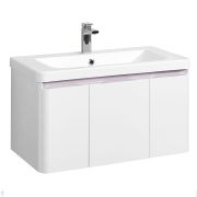 Тумба под раковину AQUATON Шерилл 85 1A208801SH010 844х440х457 подвесная, 2 дверцы, 2 ящика, белый глянец