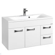 Тумба под раковину AQUATON Диор 100 1A167701DR010 998x540x444 подвесная, 2 ящ., 2 дверцы, белый глянец