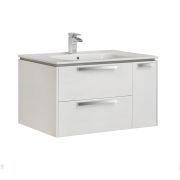 Тумба под умывальник Roca Lago (800х490х448) подвесная, 3 ящика, белый глянец 857296806