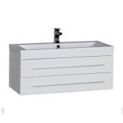 Раковина Aquaton Лондри 105 1A72833KLH01L 1050х500х152 д/стир.маш., литой мрамор, чаша слева, белая