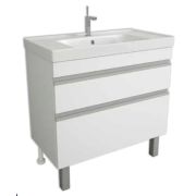 Тумба под умывальник Dreja Grace Plus 70 (670х450х795) напольная, 2 ящика, белый лак 99.0905