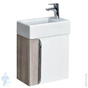 Тумба под раковину AQUATON Вита 1A221401VTD70 447x243x447 подвесная, белый глянец/ясень шимо