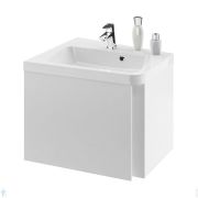 Тумба под умывальник RAVAK SD 10° 650 L (650х500х535) белая, левая угловая