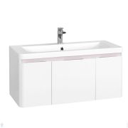 Тумба под раковину AQUATON Шерилл 105 1A206301SH010 1044x440x457 подвесная, 2 ящика, 2 дверцы, белый глянец