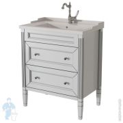 Тумба под раковину Caprigo Альбион Промо 70 grey 714х890х465 с 2 ящиками 33317-В077