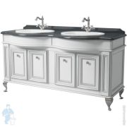 Тумба под умывальник Caprigo Фреско 160 bianco alluminio 1602х902х628 под столешницу 10622-B016