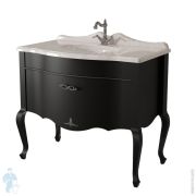 Тумба под раковину Caprigo Бурже 100 nero lucido 1036х971х590 11015-020 под столешницу