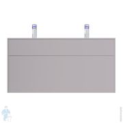 Тумба под раковину AM.PM Inspire 2.0 1204х490х600 push-to-open, элегантный серый M50AFHX1203EGM
