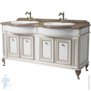Тумба под умывальник Caprigo Фреско 160 bianco oro caldo 1602х902х628 под столешницу 10622-B017