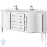 Тумба под раковину Caprigo Йорк 160 bianco 1620х917х580 под столешницу 13019-В031G
