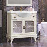 Тумба с раковиной Opadiris Борджи 85 (870х510х893) напольная,слон. кость 00-00006742+1.WH11.0.265
