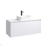 Раковина Aquanet Фортуна 90 (Dolomite) 900х450 мм, литьевой мрамор, белая 187182